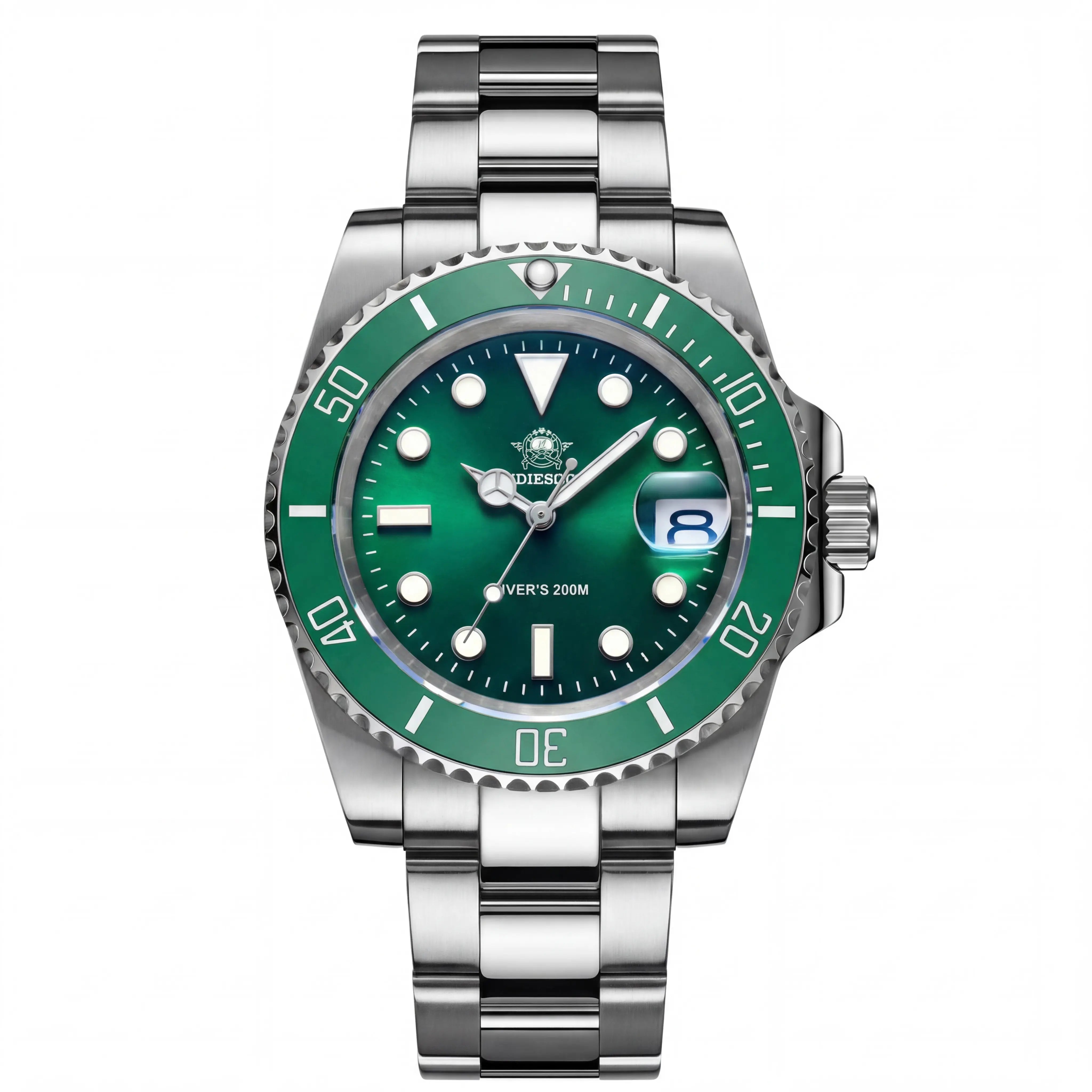Lorvian Deep Sovereign | Emerald Bezel Steel