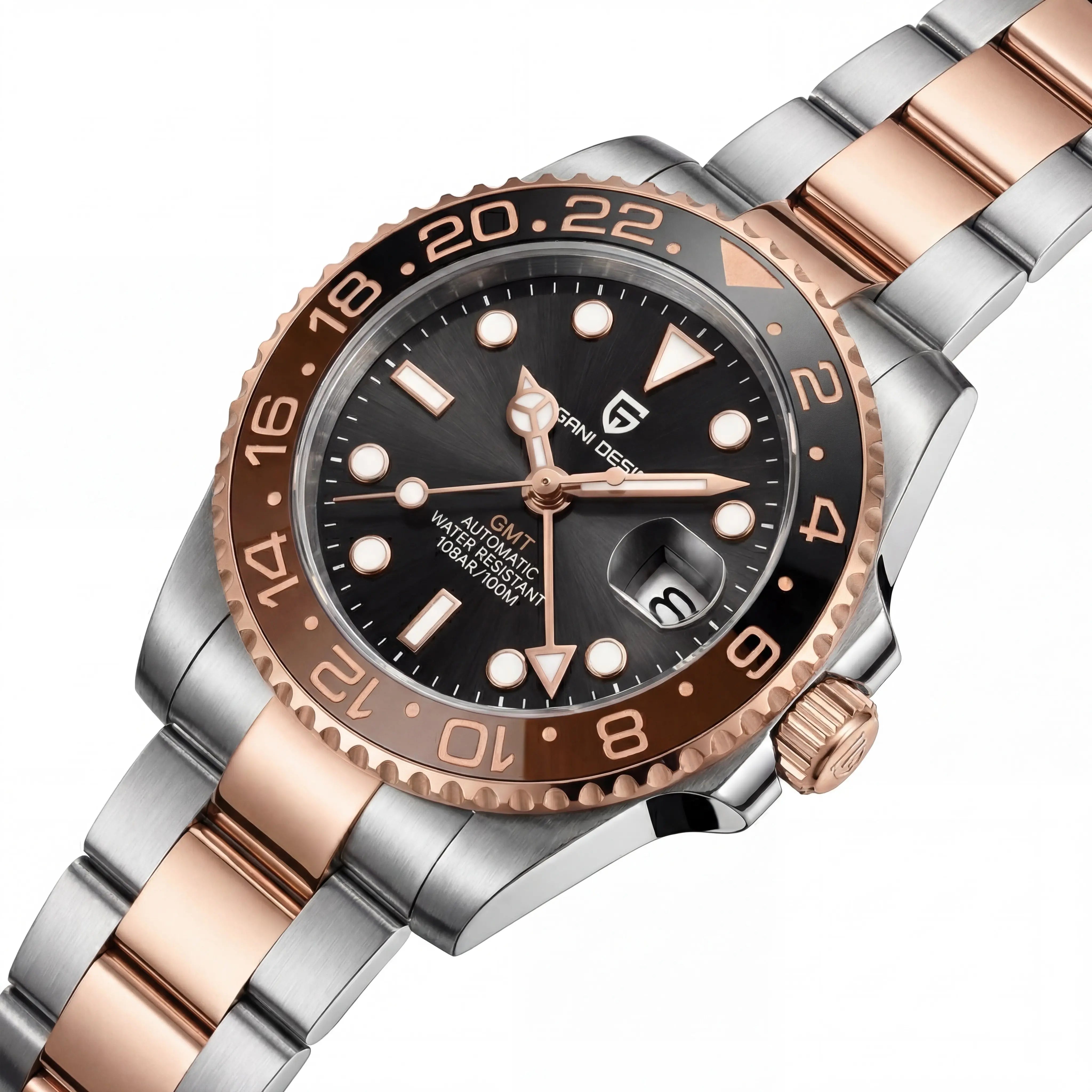 Lorvian GMT Sovereign | Root Beer Two-Tone
